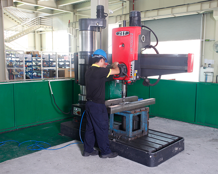Large radial drill